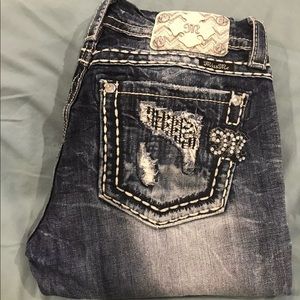 Destructed Miss Me Cuffed Skinny 29/31